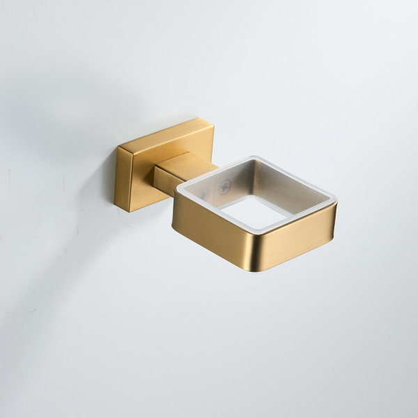 Стакан для ванной комнаты Shevanik SG5612G, золотой сатин. Фото 5