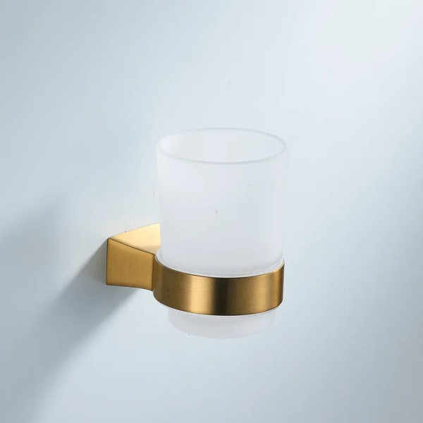 Стакан для ванной комнаты Shevanik SG5712G, золотой сатин. Фото 5