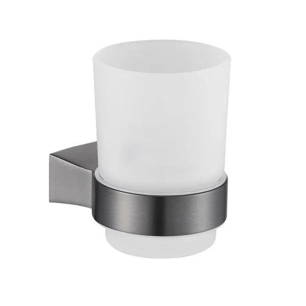 Стакан для ванной комнаты Shevanik SG5712T, оружейная сталь. Фото 1