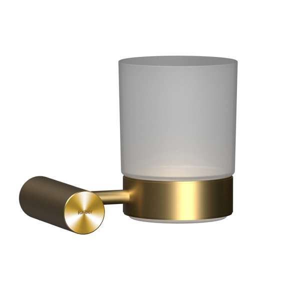 Стакан для ванной Raiber RPG-80007, матовое золото. Фото 1