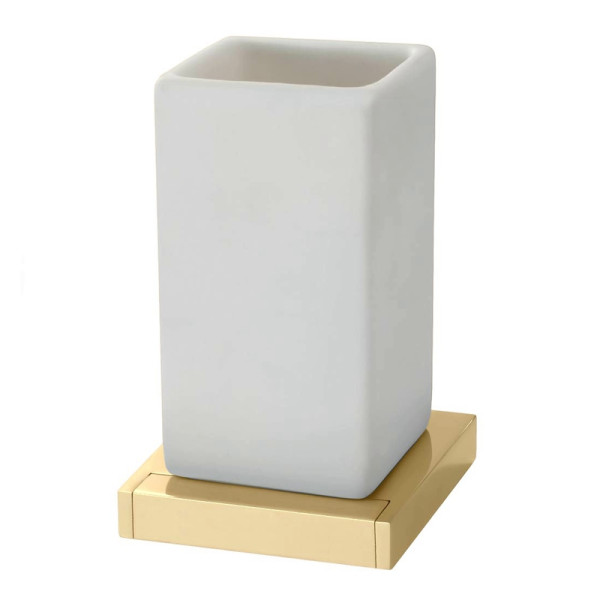 Стакан для ванной Webert Pegaso PE500301010, золото. Фото 1