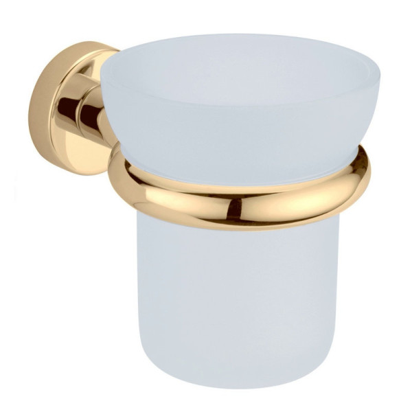 Стакан для ванной Webert Rimini RI500301010, золото. Фото 1