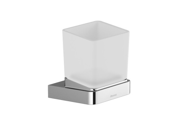 Стакан для зубных щеток Ravak 10° с держателем, хром (X07P321). Фото 1