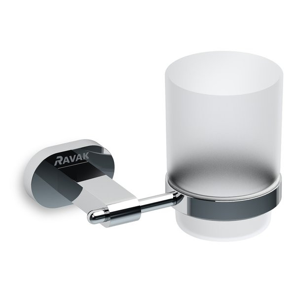 Стакан для зубных щеток с держателем Ravak Chrome CR 210.00 хром (X07P188). Фото 1