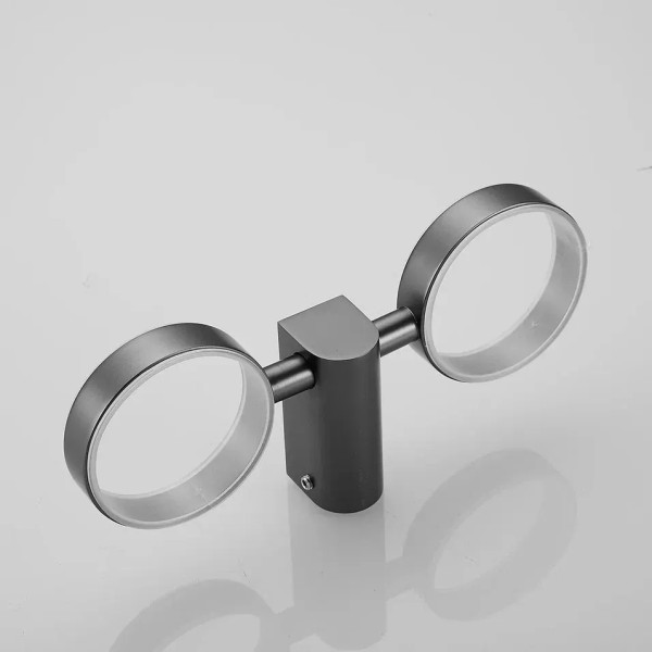 Стакан двойной для ванной комнаты Rose RG1722T, пепельный. Фото 4