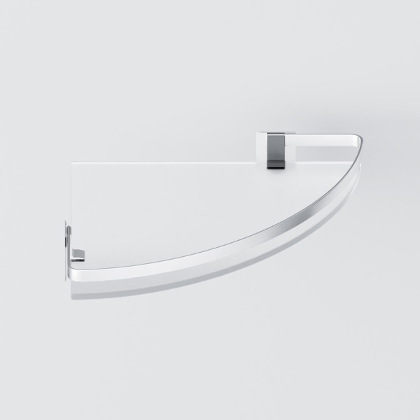 Стеклянная полка угловая. Фото 4