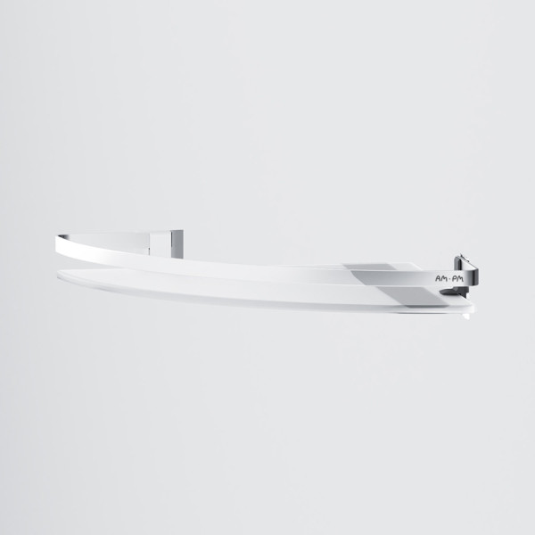 Стеклянная полка угловая. Фото 5