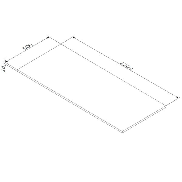 Столешница 120 см, дуб крафт. Фото 3