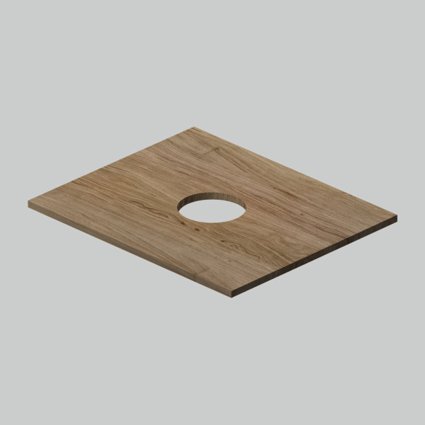 Столешница 60 см, дуб крафт. Фото 1