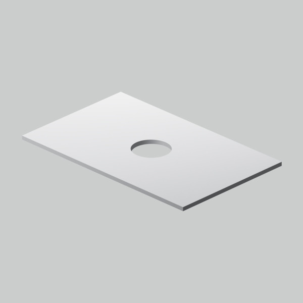 Столешница 80 см, белый матовый. Фото 1