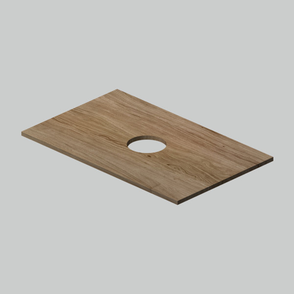 Столешница 80 см, дуб крафт. Фото 1