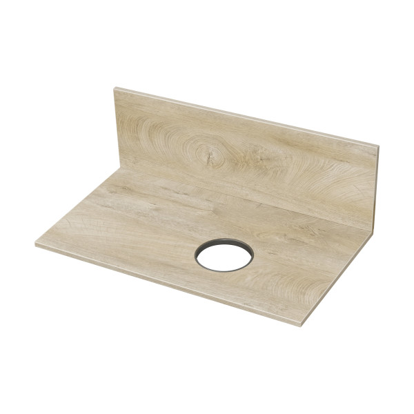 Столешница-панель AQUATON Мишель 100.0х1.6х45.0 дуб эндгрейн (1A253103MIX40). Фото 1