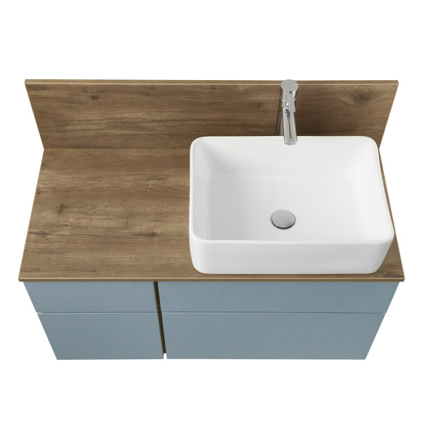 Столешница-панель AQUATON Мишель 100 Дуб Рустикальный (1A256703MIDR0). Фото 1