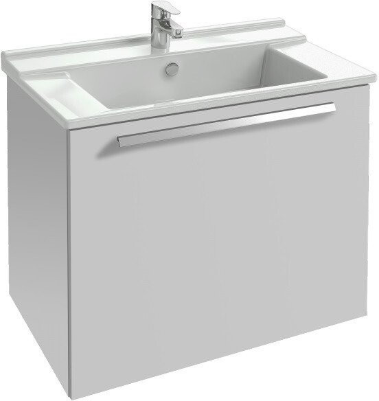STRUKTURA EB1285-N18 Мебель для раковины-столешницы,77 см. Ш77*Г47*В56 см.1 ящик с механизмом «плавное закрывание», белый. Фото 1