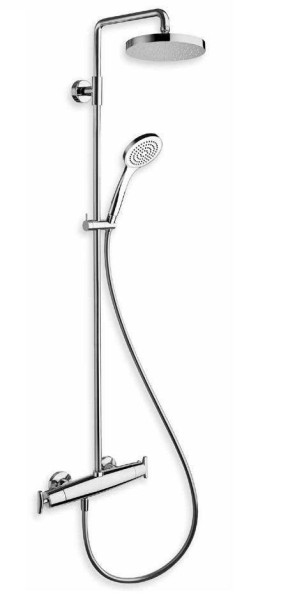 SZ 456 51 (Хром) Смеситель c терм. для душа с верхним и ручным душем. Фото 1