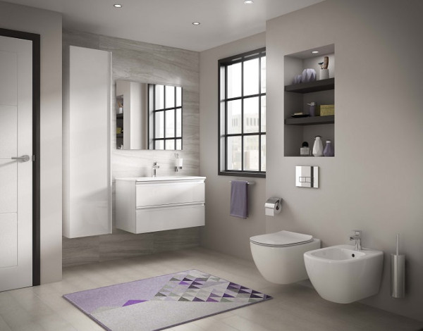 T007901 TESI AquaBlade® Подвесной унитаз, глубокий смыв, сидение и крышка заказывается дополнительно, с крепежом (для полностью скрытого монтажа). Фото 7