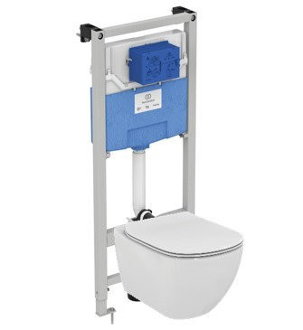 T386801 Промо-комплект (T007901 TESI Подвесной унитаз, T352701 TESI Тонкое сидение и крышка SC, R020467 PROSYS FRAME 120 M Встраиваемая инсталляция). Фото 1