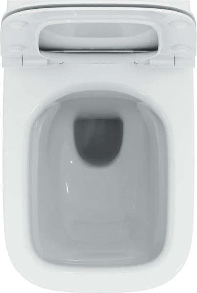 T533001 Ideal Standard i.life B Подвесной безободковый унитаз с технологией RimLS+, глубокий смыв, + крепеж WW966066 + сиденье T500301. Фото 5
