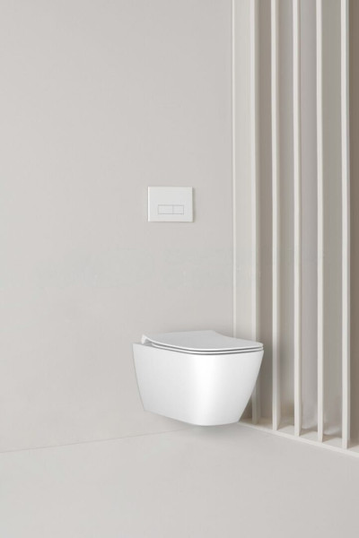 T533001 Ideal Standard i.life B Подвесной безободковый унитаз с технологией RimLS+, глубокий смыв, + крепеж WW966066 + сиденье T500301. Фото 7
