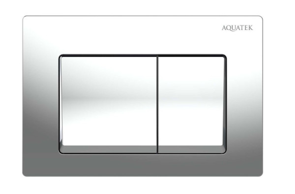 TDI-0000005 (010B) Панель смыва Small Хром глянец (клавиши квадрат) для INS-0000018 с верхней кнопкой смыва. Фото 1