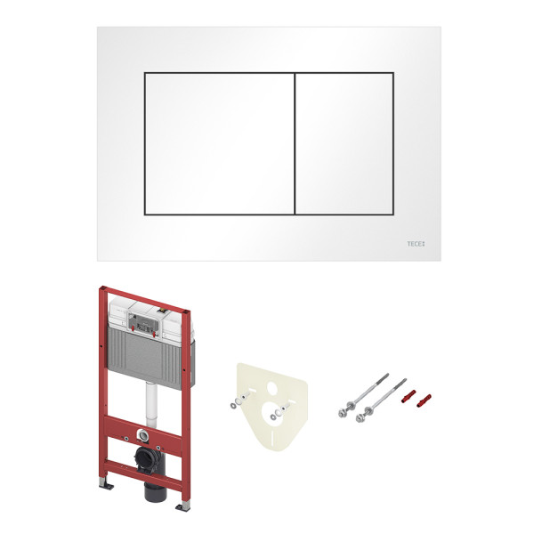 TECEbase 2.0 Модуль в комплекте с панелью смыва TECEnow белая. Фото 1