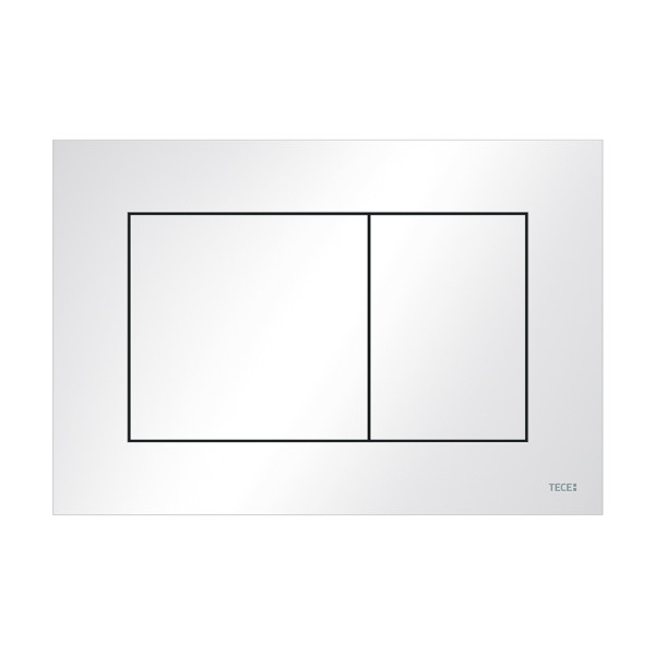 TECEnow Клавиша смыва пластиковая, белая, антибактериальное покрытие. Фото 1