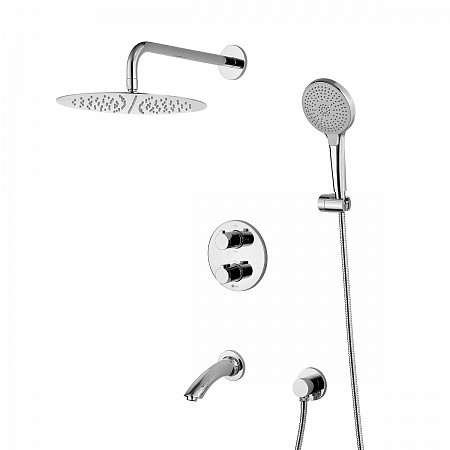 Термостат Lemark Yeti LM7822C для ванны и душа, встраиваемый. Фото 1