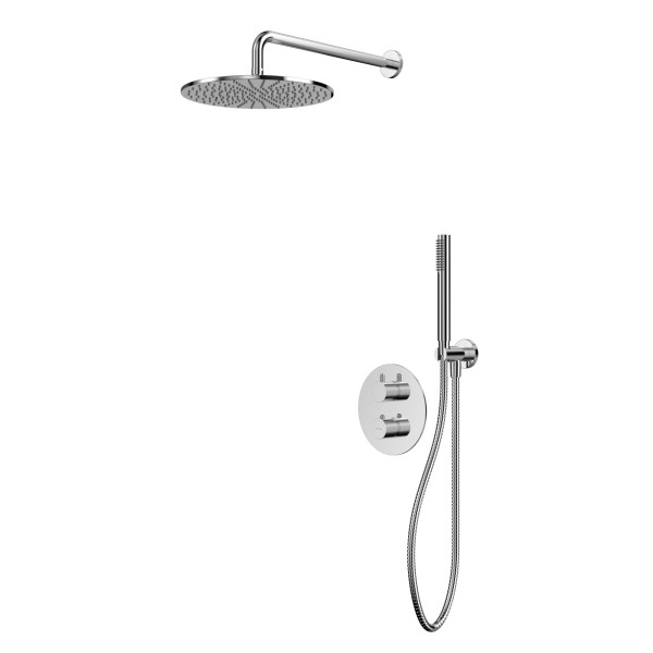 Термостатическая душевая система скрытого монтажа WHITECROSS Y YSET08CR (хром). Фото 1