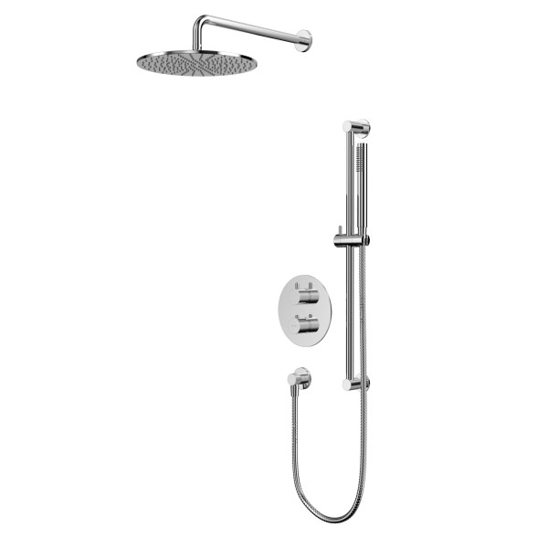 Термостатическая душевая система скрытого монтажа WHITECROSS Y YSET09CR (хром). Фото 1