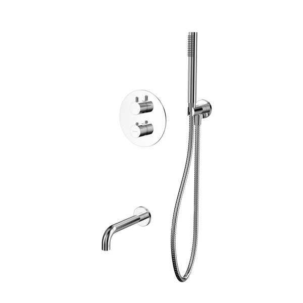 Термостатическая система для ванны скрытого монтажа WHITECROSS Y YSET10CR (хром). Фото 1