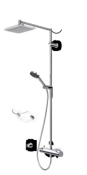 Термостатический смеситель для душа с верхним душем Oras Rain Shower Optima (7192U). Фото 1