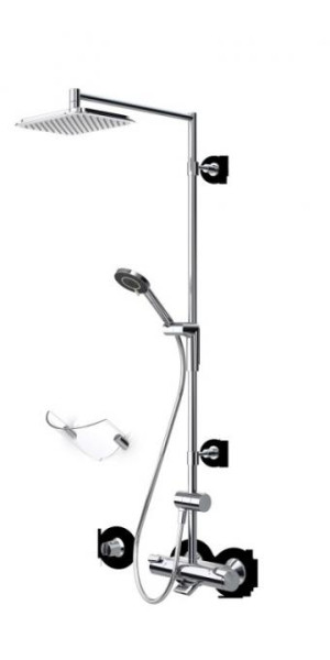 Термостатический смеситель для душа с верхним душем Oras Rain Shower Optima (7193U). Фото 1