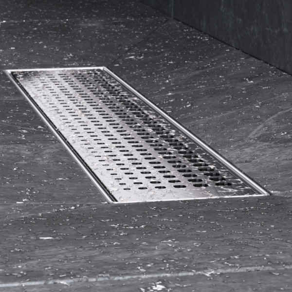 Трап для душа линейный, универсальный затвор Cut Gradient, 40 см. Фото 4