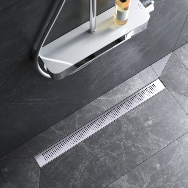 Трап для душа линейный, универсальный затвор Cut Gradient, 80 см. Фото 2