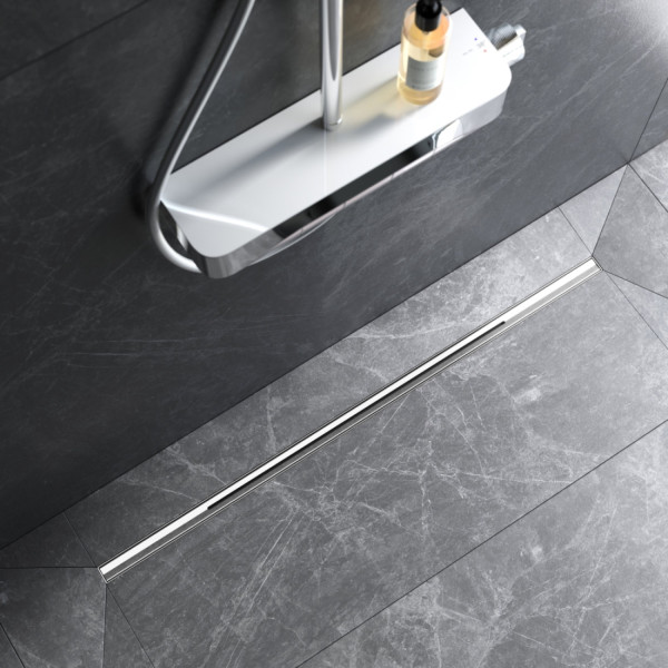 Трап для душа линейный, универсальный затвор Slim line, 100 см. Фото 2