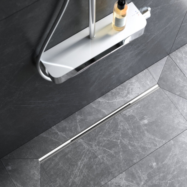 Трап для душа линейный, универсальный затвор Slim line, 80 см. Фото 2