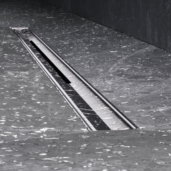 Трап для душа линейный, универсальный затвор Slim line, 80 см. Фото 4