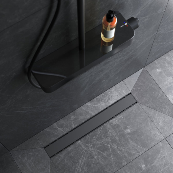 Трап для душа линейный, универсальный затвор Tile, 60 см. Фото 2