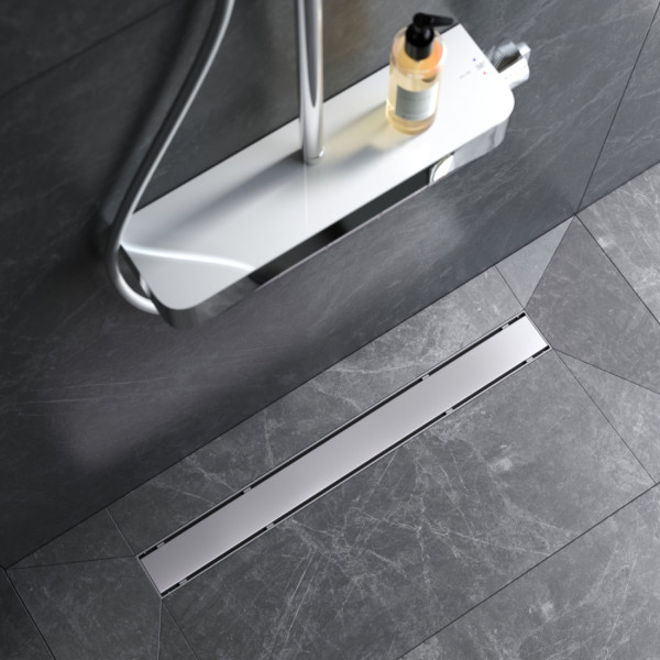 Трап для душа линейный, универсальный затвор Tile, 70 см. Фото 2