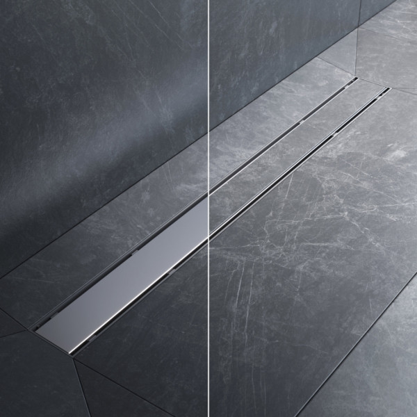 Трап для душа линейный, универсальный затвор Tile, 80 см. Фото 1