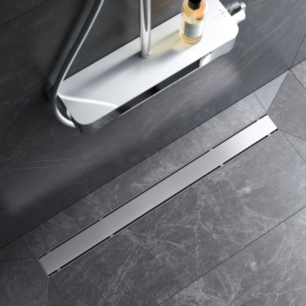 Трап для душа линейный, универсальный затвор Tile, 90 см. Фото 2