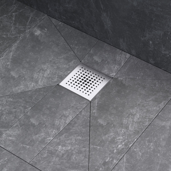 Трап для душа точечный, мокрый затвор Cut Gradient, 10 см. Фото 3