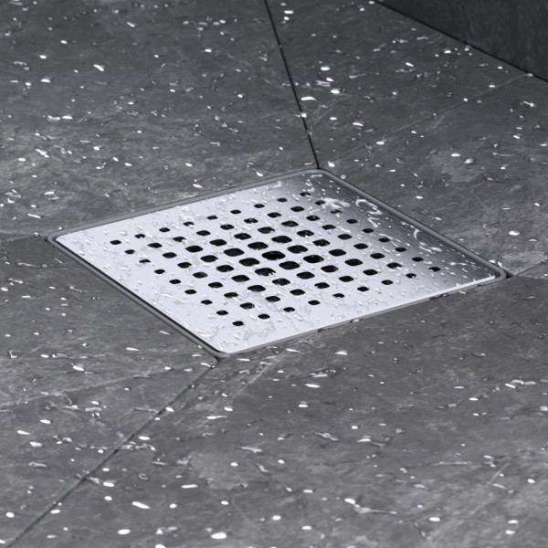 Трап для душа точечный, мокрый затвор Cut Gradient, 10 см. Фото 4