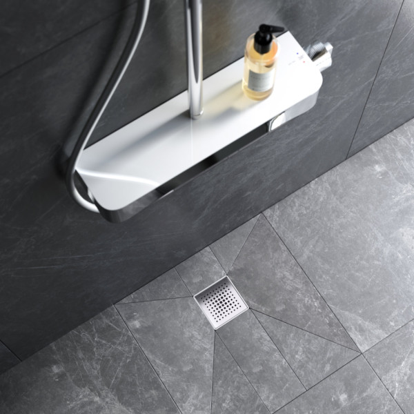 Трап для душа точечный, универсальный затвор Cut Gradient, 10 см. Фото 2