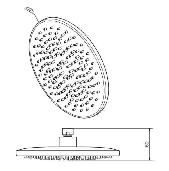 Тропический душ 22 см. Фото 4