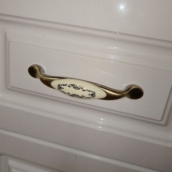 Тумба напольная Бриклаер АННА левая 34 см, белый. Фото 4