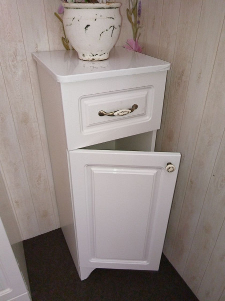 Тумба напольная Бриклаер АННА левая 34 см, белый. Фото 5