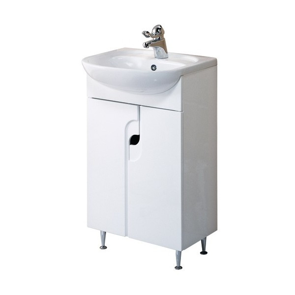 Тумба под раковину AQUATON ПАНДА-50 напольная, белая (1A053701PD010). Фото 1
