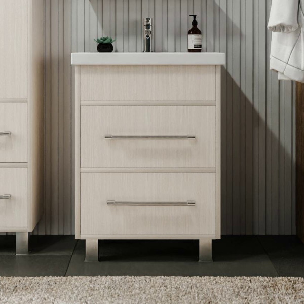 Тумба под раковину напольная Бриклаер ЧИЛИ светлая лиственница , 60 см. Фото 1