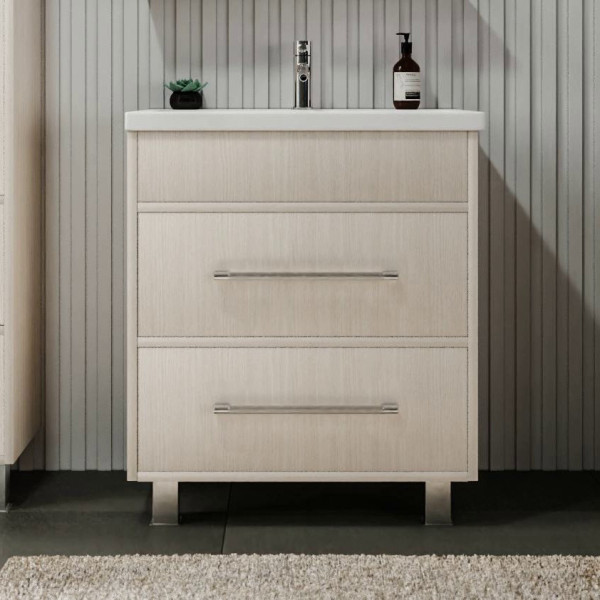 Тумба под раковину напольная Бриклаер ЧИЛИ светлая лиственница , 70 см. Фото 1